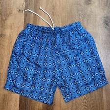 Vtg 80s 90s Swim Shorts Trunks Mens Small Festival Crazy Print jams Beach Retro