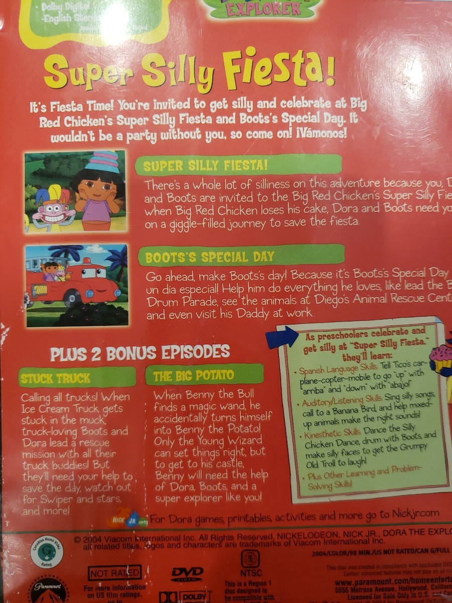 Dora The Explorer Super Silly Fiesta DVD | eBay