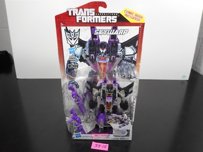 Transformers Generations SKYWARP DECEPTICON w/ IDW COMIC BOOK Hasbro 2013 - NEW