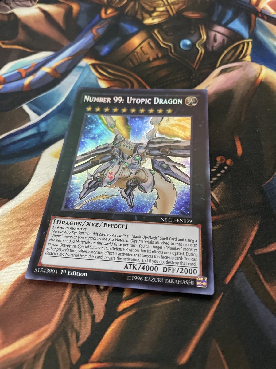 number 99 yugioh card Yugioh! Number 99: Utopic Dragon - NECH-EN099 - Secret Rare - Near M