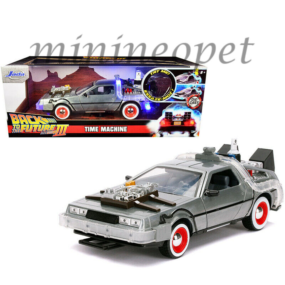JADA 32166 BACK TO THE FUTURE III 3 DMC DELOREAN TIME MACHINE 1/24