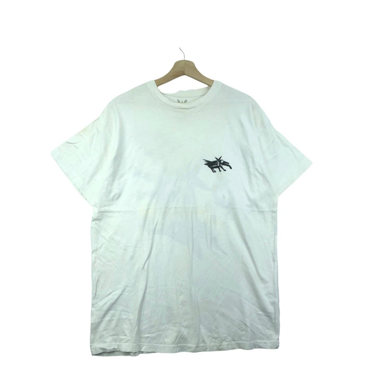 Vtg JULIEN DAVID x QUIKSILVER Surf Dog Painting Pop Art Tee Shirt