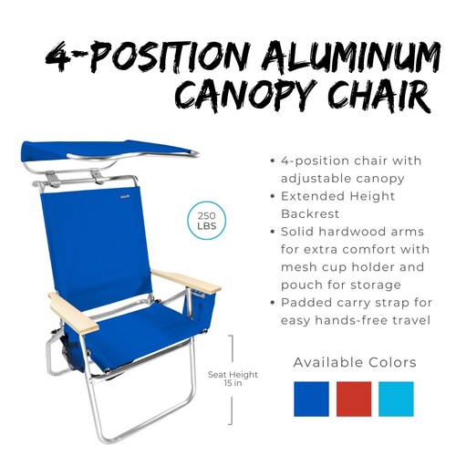 high seat beach chair with canopy