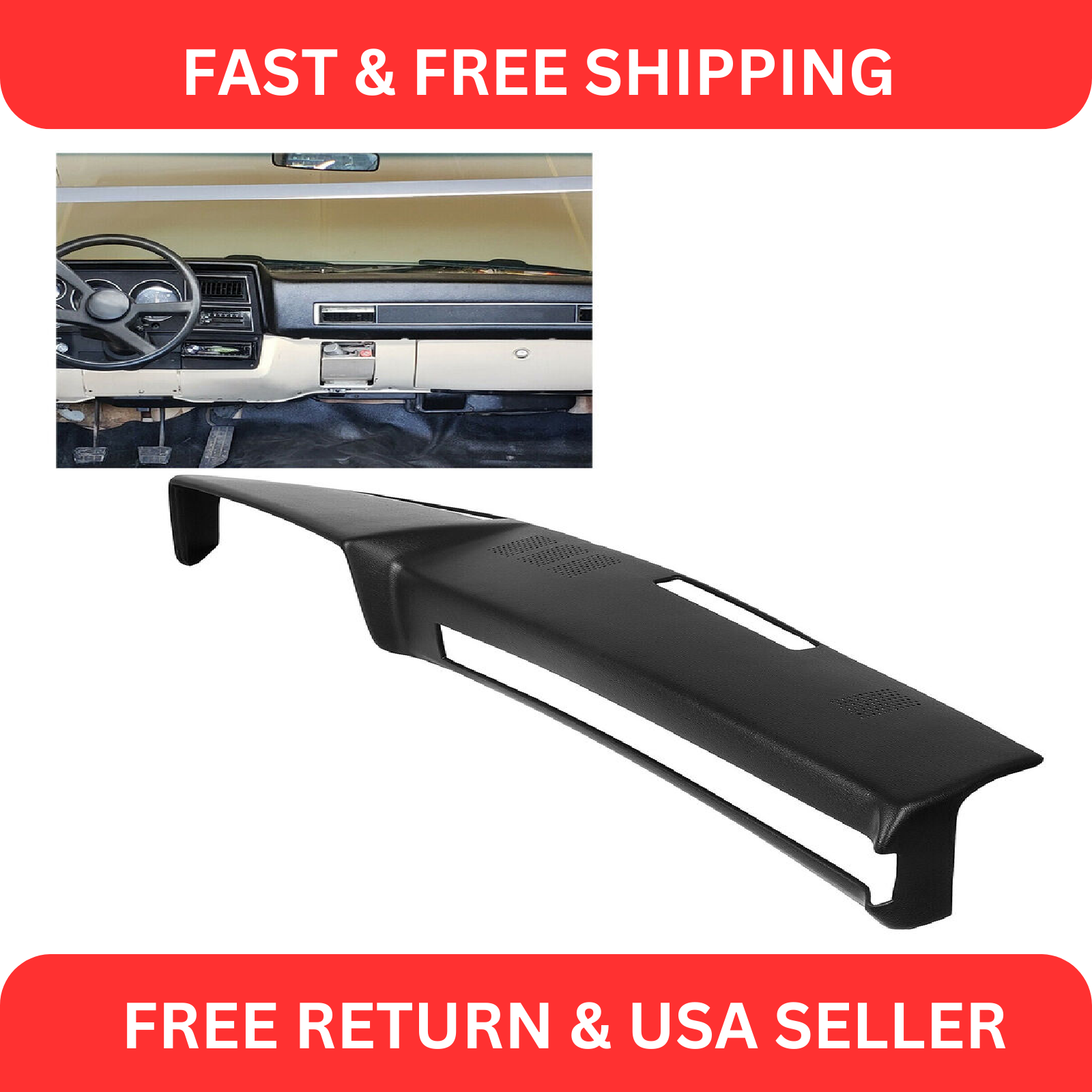 Chevy Truck Dash Pad Dash Cover Dashboard Panel Dark Blue