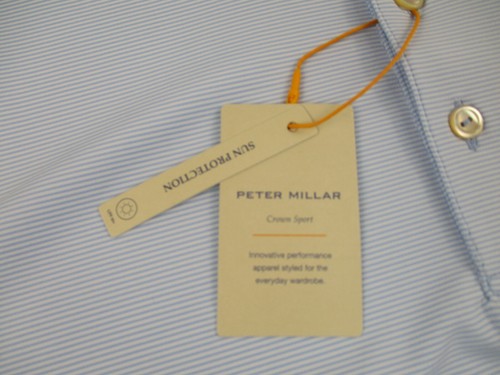 Peter Millar Summer Comfort Polo Shirt Mens 2XL Blue Stretch Golf Crown Sport - Picture 4 of 12