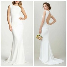 NOEL  JEAN Katie May Bridal Ivory THEO Open Back Crepe Stretch Mermaid Gown 2