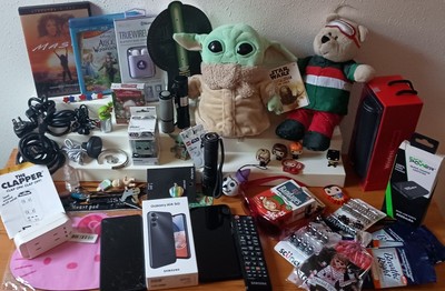 Electronics Lot Working Cell Phones Flashlights Bluetooth Speakers Star Wars New