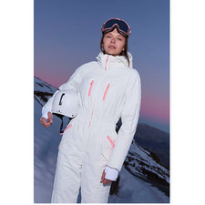  Free People Movement All Prepped Ski Suit White Large NWT