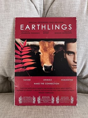 EARTHLINGS DVD - Vegan Documentary - Joaquin Phoenix, Slim Case