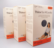 Thinx Reusable Period Underwear-Size Medium-Light Absorbency-3 Pack Black