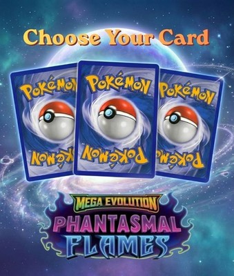 Pokemon Mega Evolution -Phantasmal Flame - Choose Your Card