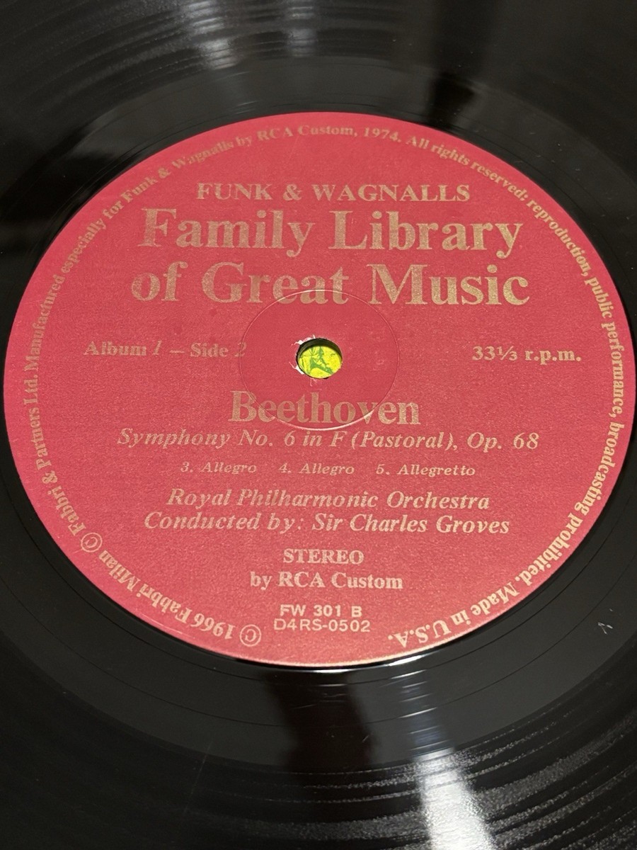Funk & Wagnalls Family Library of Great Music Album 1 Beethoven LP