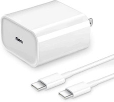 Replacement DJI 30W USB-C Fast Charger for Mini Series Drones, 6ft C-to-C Cable