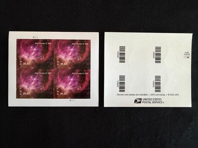 Star Cluster IC 348 Priority Mail Express Stamps - Sheet of 4, Unused