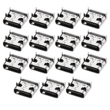 PCB USB Connector Type-C 3.1 16Pin Female Jack Fast Charging Socket 15Pcs