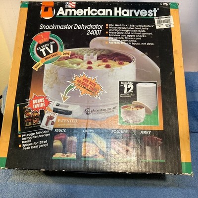 American Harvest Snackmaster Dehydrator 2400 FD-50 Adjustable 4 Tray Used open b