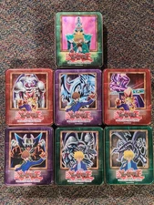 Yu-Gi-Oh! Vintage Collectible Tins Lot (7 EMPTY Tins) – 1990s – Display/Storage