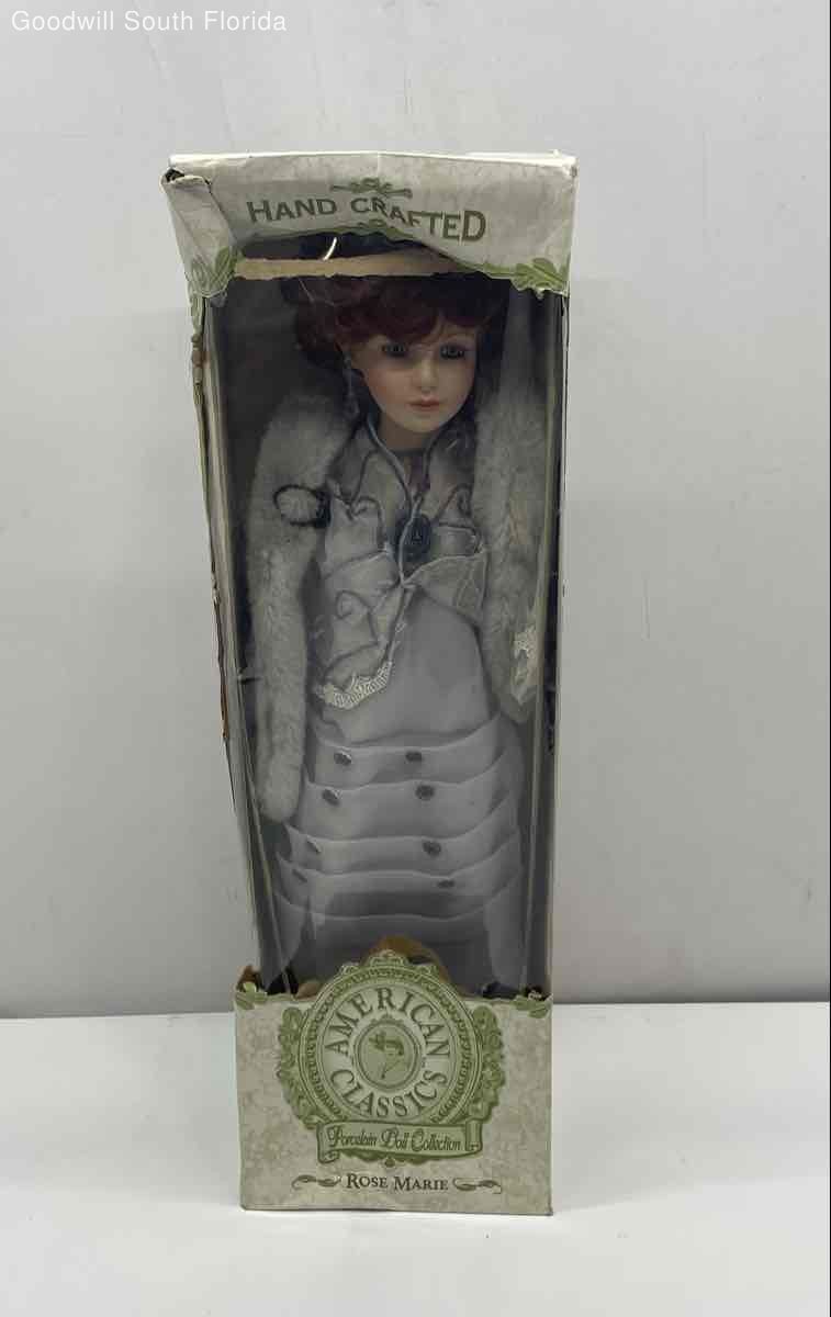 American Classics Rose Marie Hand Crafted Collectible Porcelain Doll In Box