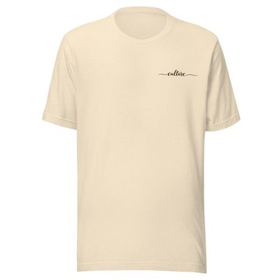  Culture  Script Tee   Effortless Style