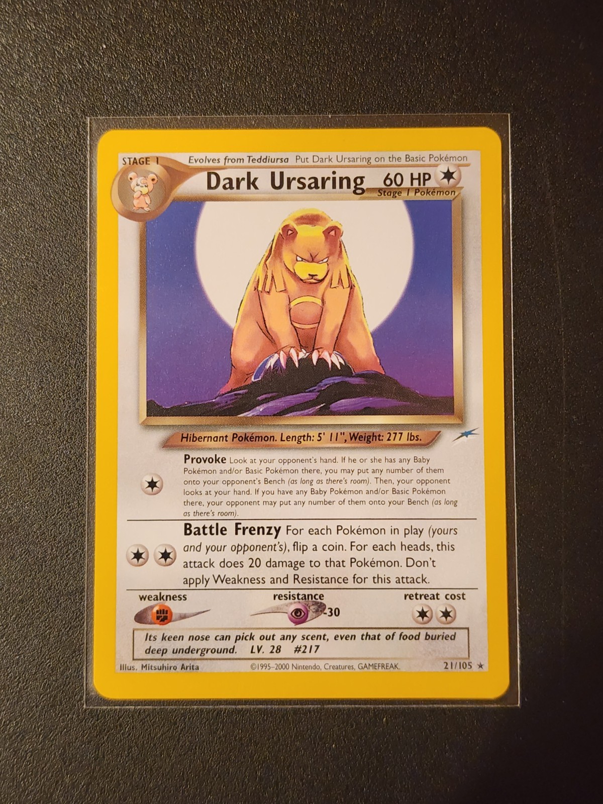 NM Dark Ursaring 21/105 Neo Destiny Non Holo Rare Pokemon Card