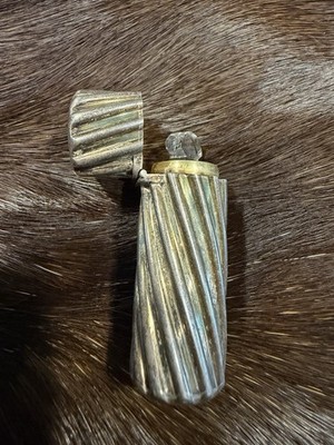 Vintage Silver Perfume Applicator Fragrance Container