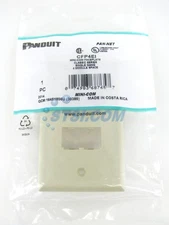 Panduit CFP4EI 4-Port Mini-Com Faceplate, Classic Series, Electric Ivory ~STSI