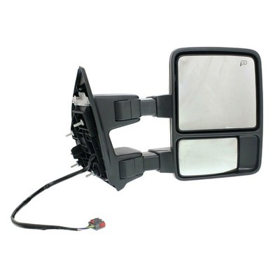Right Textured Black Manual Folding Power Heated Tow Mirror F250-F550 Superduty