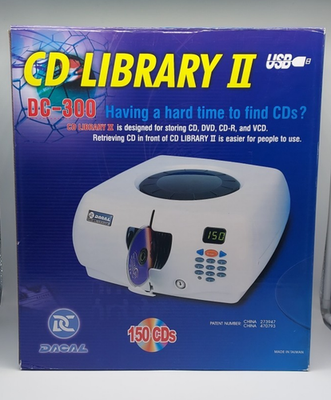 Dacal DC-300 CD Library II 150 CD/DVD Storage + Key & Power Supply