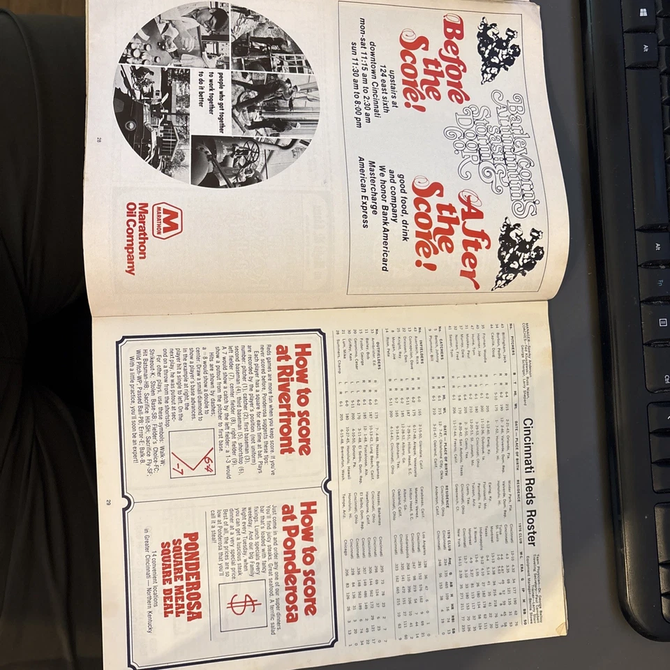 Cincinnati Reds 1977 Scorebook - Image 3 of 3