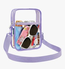 Clear bag for stadium events, women's Clear Purse crossbody bag