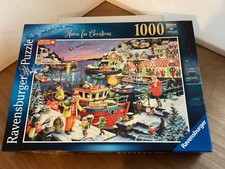 (K3) Ravensburger 1000 piece Christmas Jigsaw Puzzle - Home for Christmas - Used