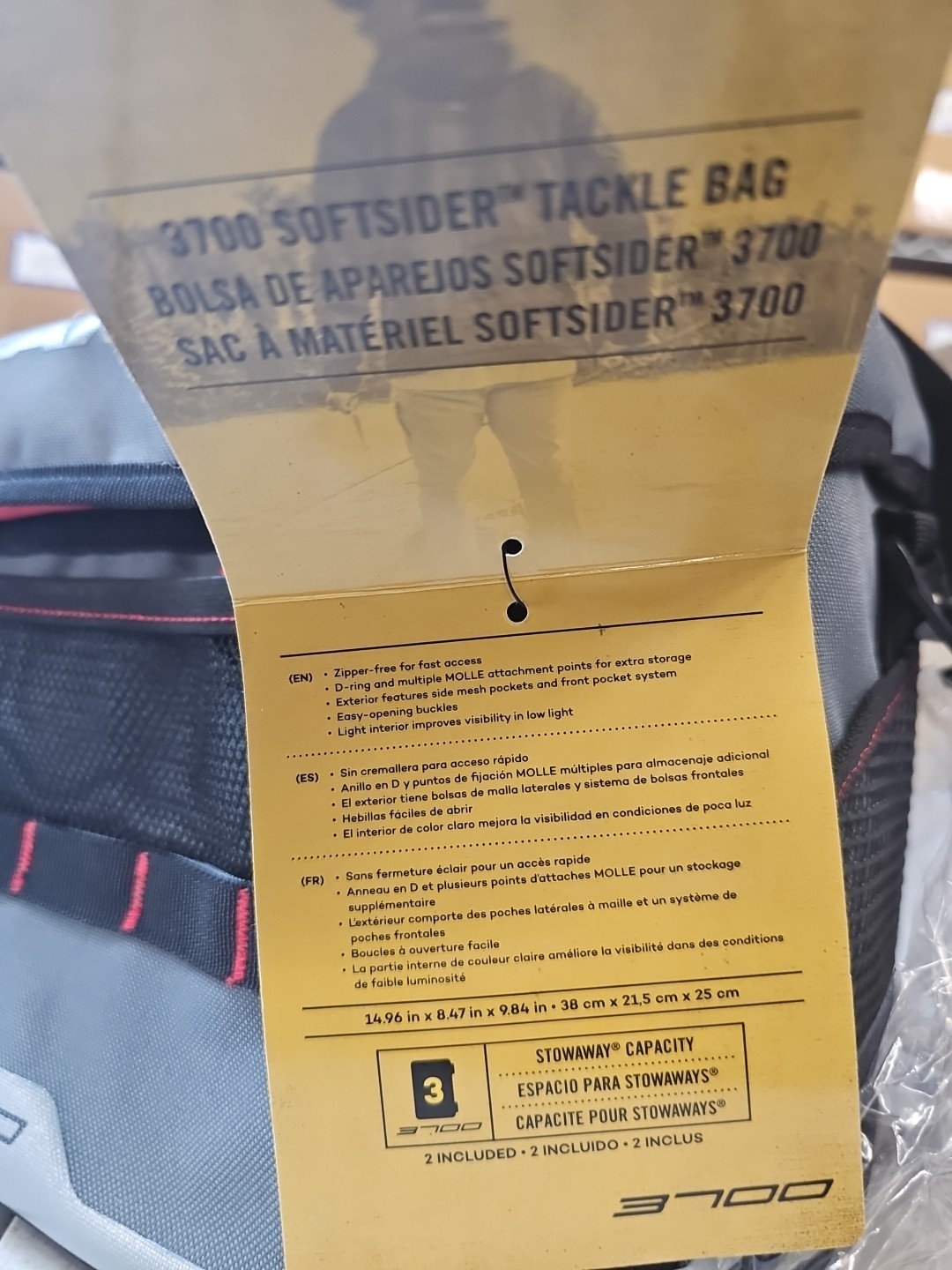 Plano Weekend Series 3700 Softsider Tackle Box Tackle Bag Black Gray Premium 