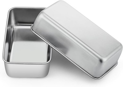 Loaf Pan Set 9 x 5 Inch Bread Pans Stainless Steel Loaf Toast Baking Pans