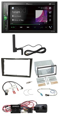 Pioneer MP3 DAB Lenkrad 2DIN Bluetooth Autoradio für Opel Corsa D Klavierlack 09