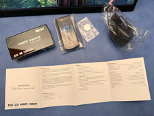 HDMI Switch 4K 60Hz, HDMI 2.0 Switcher 5 in 1 Out, 5 Port HDMI Selector w/remote