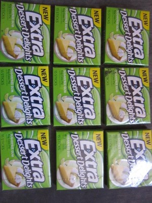 Lot of 9 sealed packs Extra Dessert Delights Key Lime Pie discontinued gum 2011