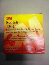3M Scotch 130C Linerless Rubber Splicing Tape 3/4" X 30 ft 10 Yds X .030"