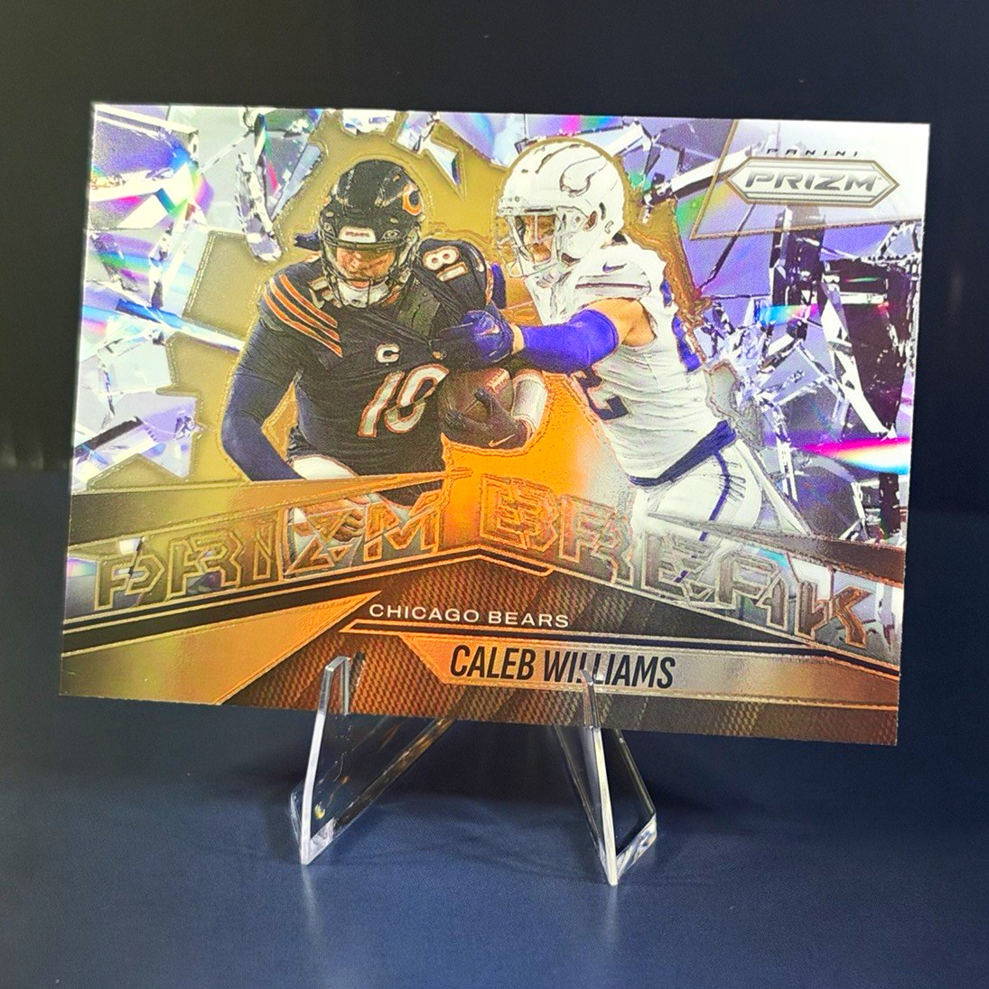Panini 2025 Prizm Football Forces in the Fray Insert Caleb Williams Bears No. 3