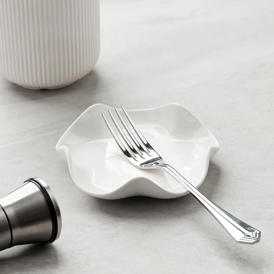 Spoon Rest for Stove Top, 5.3 Inch Ceramic Spoon Holder for Kitchen Counter, ... - Imagen 3 de 4