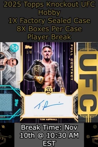 2025 Topps Knockout UFC Hobby - 1X Case Player BREAK #8