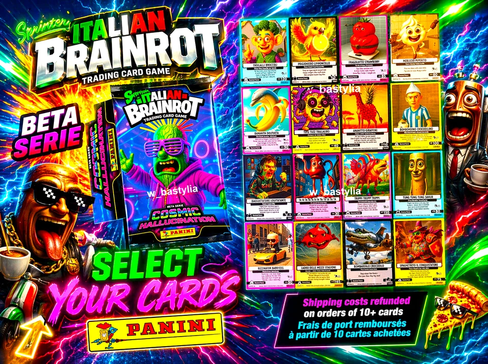 PANINI SKIFIDOL ITALIAN BRAINROT 2026 *SERIE 2 BETA* Select your cards - Photo 1/1