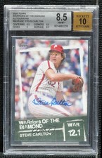 2020 Topps Warriors of the Diamond Red 7/10 Steve Carlton BGS 8.5 HOF 0j49