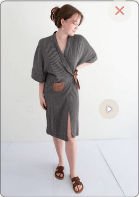 Bellerose Arty Wrap Tobe Dress Size Small