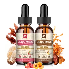 Lions Mane Mushroom Liquid Drops with 6 Mushroom Complex & Irish Sea Moss