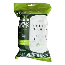 Greenlite 5 Outlet Advanced Power Strip Tier 1 Wall Mount Smart Surge Protector