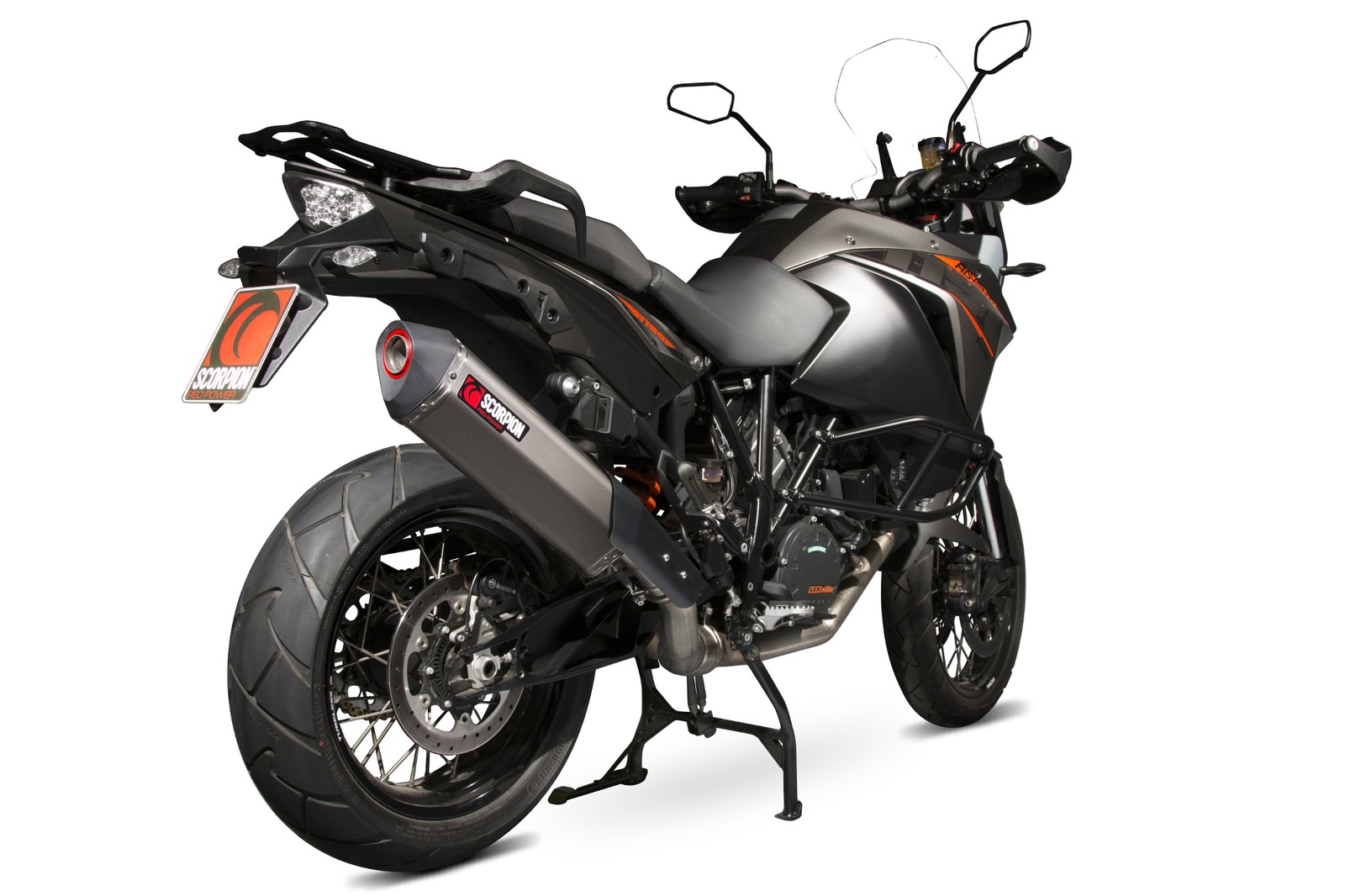 KTM 1190 Adventure 13-16 Scorpion Exhaust Serket Titanium Slip-on RKT82TEO