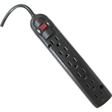Weltron / Winston International - WSP-600PLF-20BK - Weltron 6 Outlet Black
