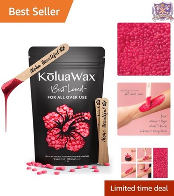 Dragon Fruit & Hibiscus Hard Wax Beads - Coarse Hair Solution for All Body Areas
