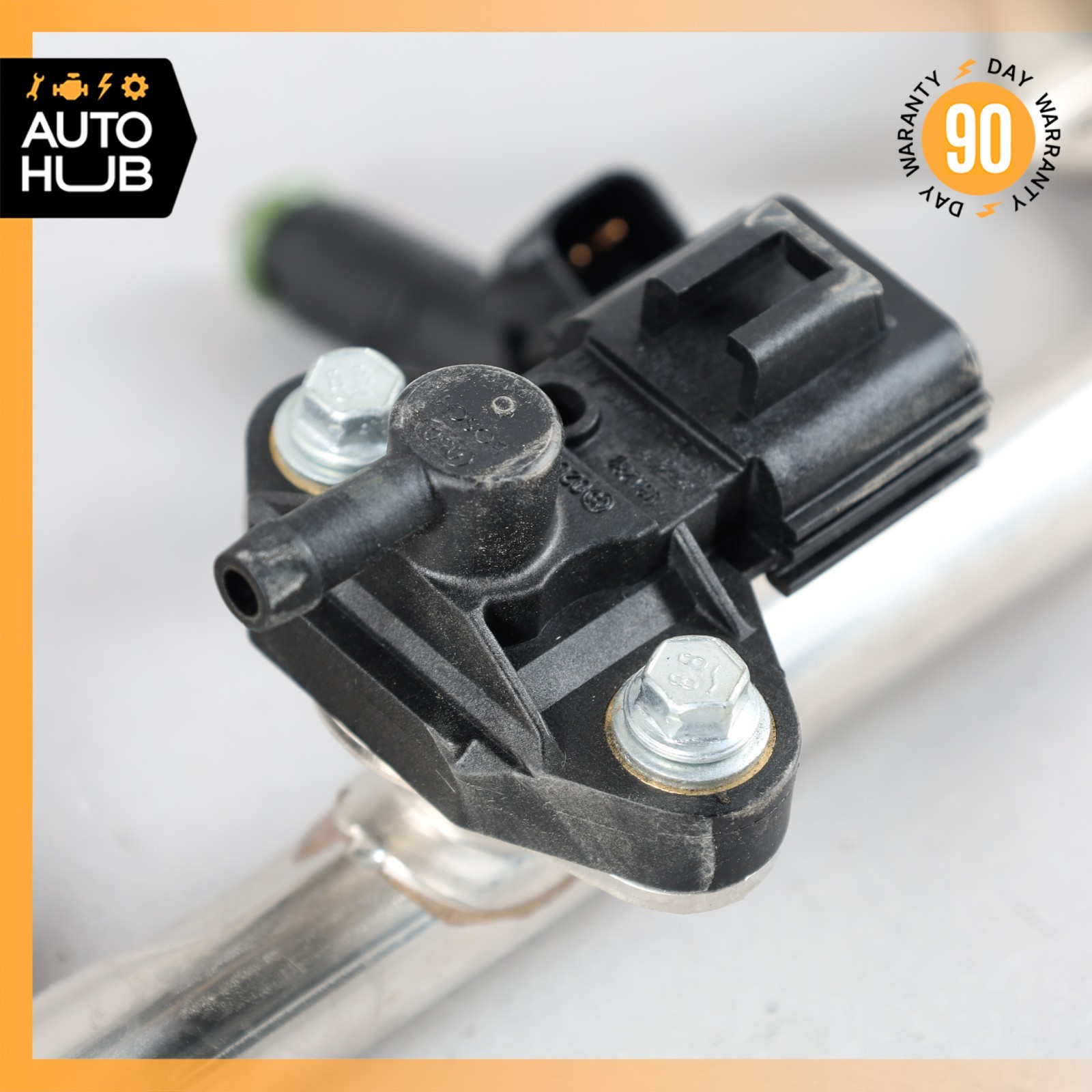 10-17 Aston Martin DB9 Rapide Fuel Injector Rail Set w/Injectors 4G4E9S441DA OEM