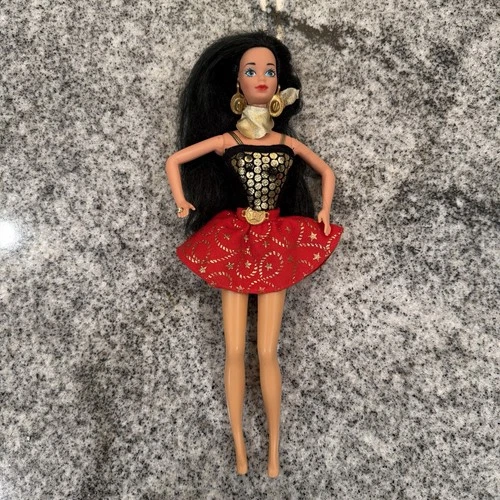 VTG Mattel Barbie 1993 Western Stampin’ Tara Lynn w Earrings, Skirt, Scarf & Top